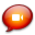 iChat Orange Icon 32x32 png